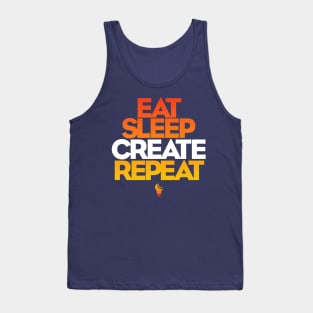 Designer Life - Eat, Sleep, Create, Repeat Tank Top